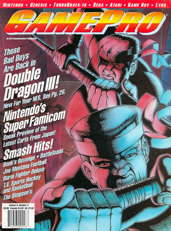 GamePro 021 (Apr 1991) Double Dragon III   The Sacred Stones cover